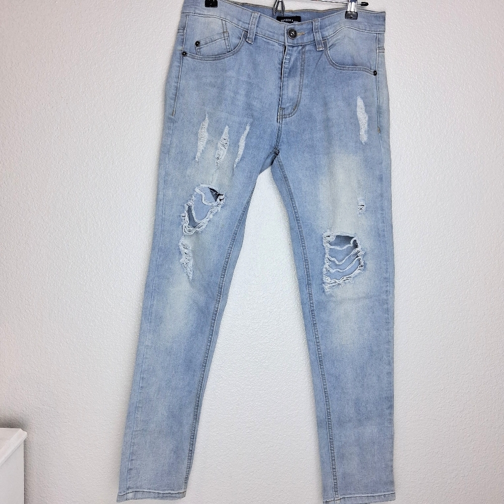 Kayden K Womens Light Wash Jeans Size 30 Skinny